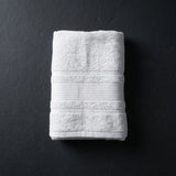 BYFT Home Aura | White Cotton Towel Sets - Soft, Absorbent, Quick-Dry | 550 GSM