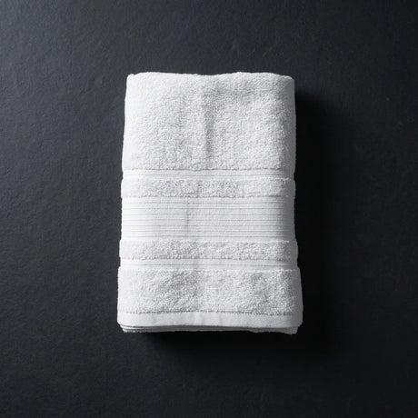 BYFT Home Aura | White Cotton Towel Sets - Soft, Absorbent, Quick-Dry | 550 GSM