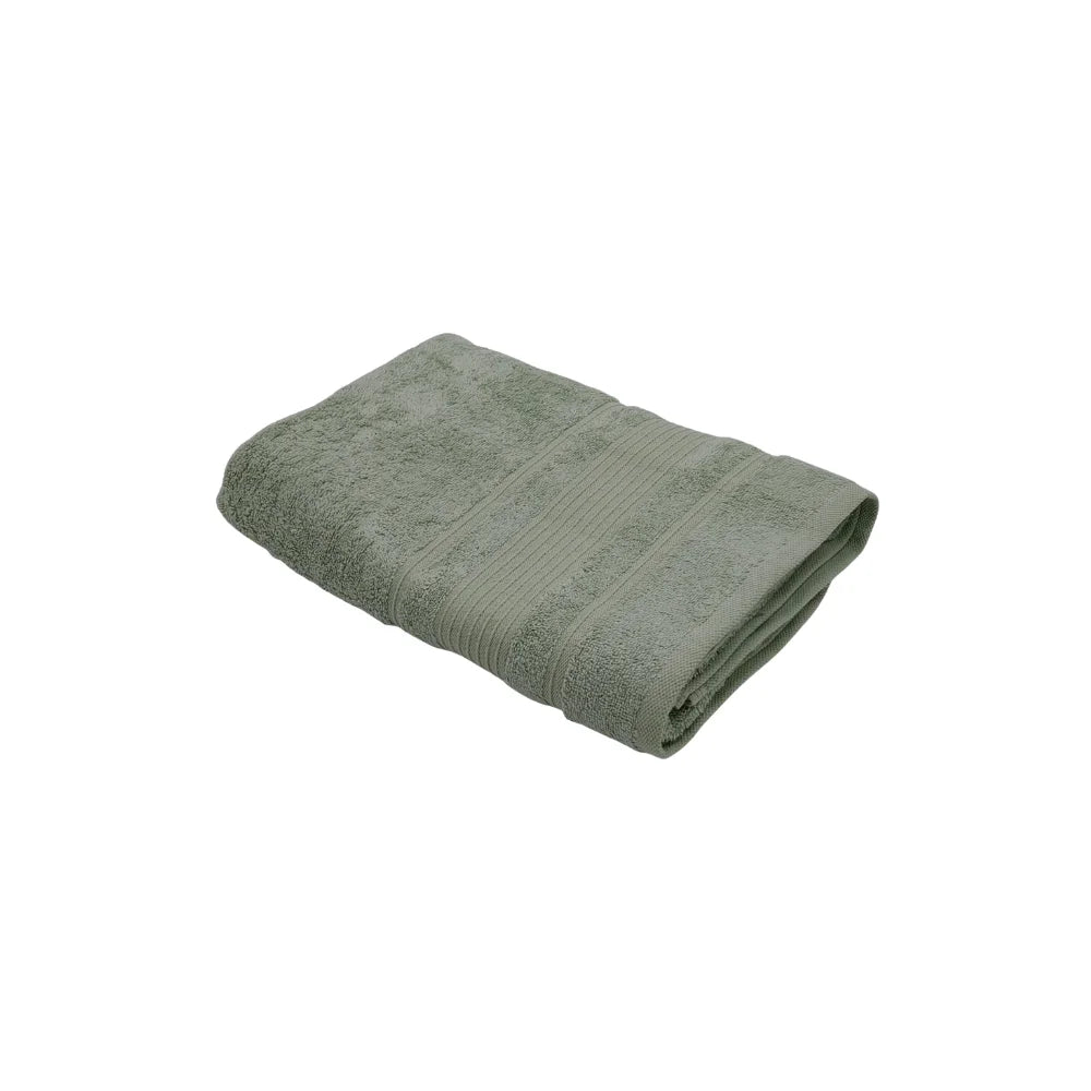 منشفة قطنية فاخرة خضراء من BYFT Home Aura - ناعمة، ماصة، سريعة الجفاف، 550 غرام/متر مربع