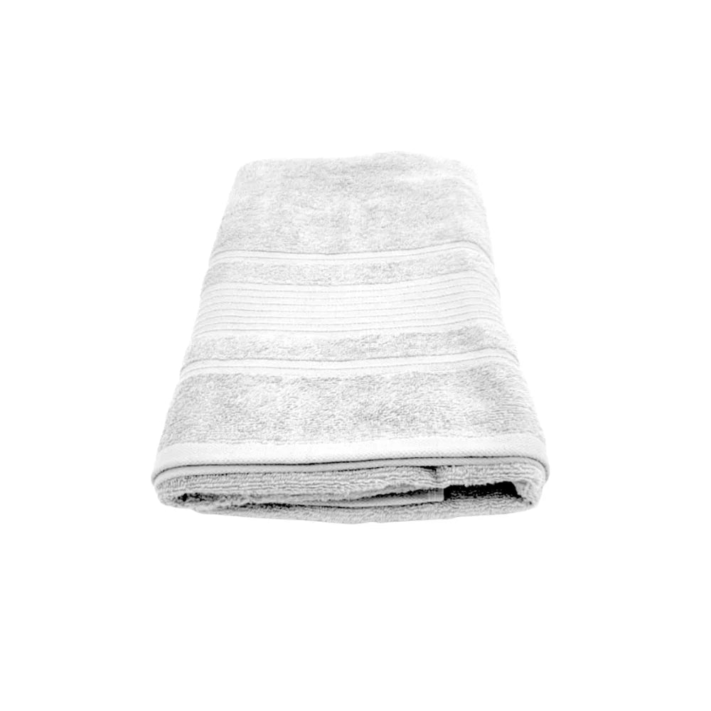 BYFT Home Aura Cotton Towel White Luxury - Soft, Absorbent, Quick-Dry, 550 GSM