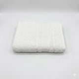 BYFT Home Aura | White Cotton Towel Sets - Soft, Absorbent, Quick-Dry | 550 GSM
