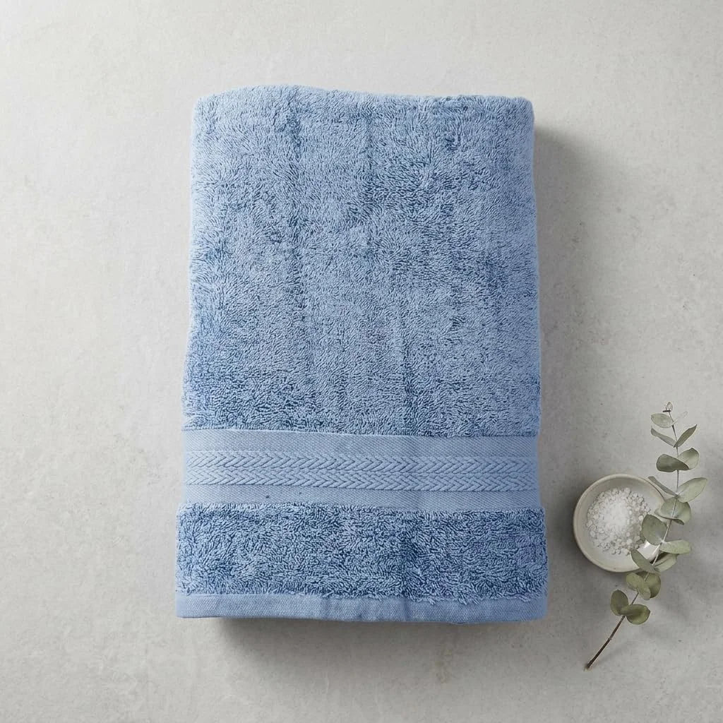 BYFT Home Essence 70 x 140 Cm Cotton Bath Towel - Soft, Absorbent, Quick-Dry | 550 GSM