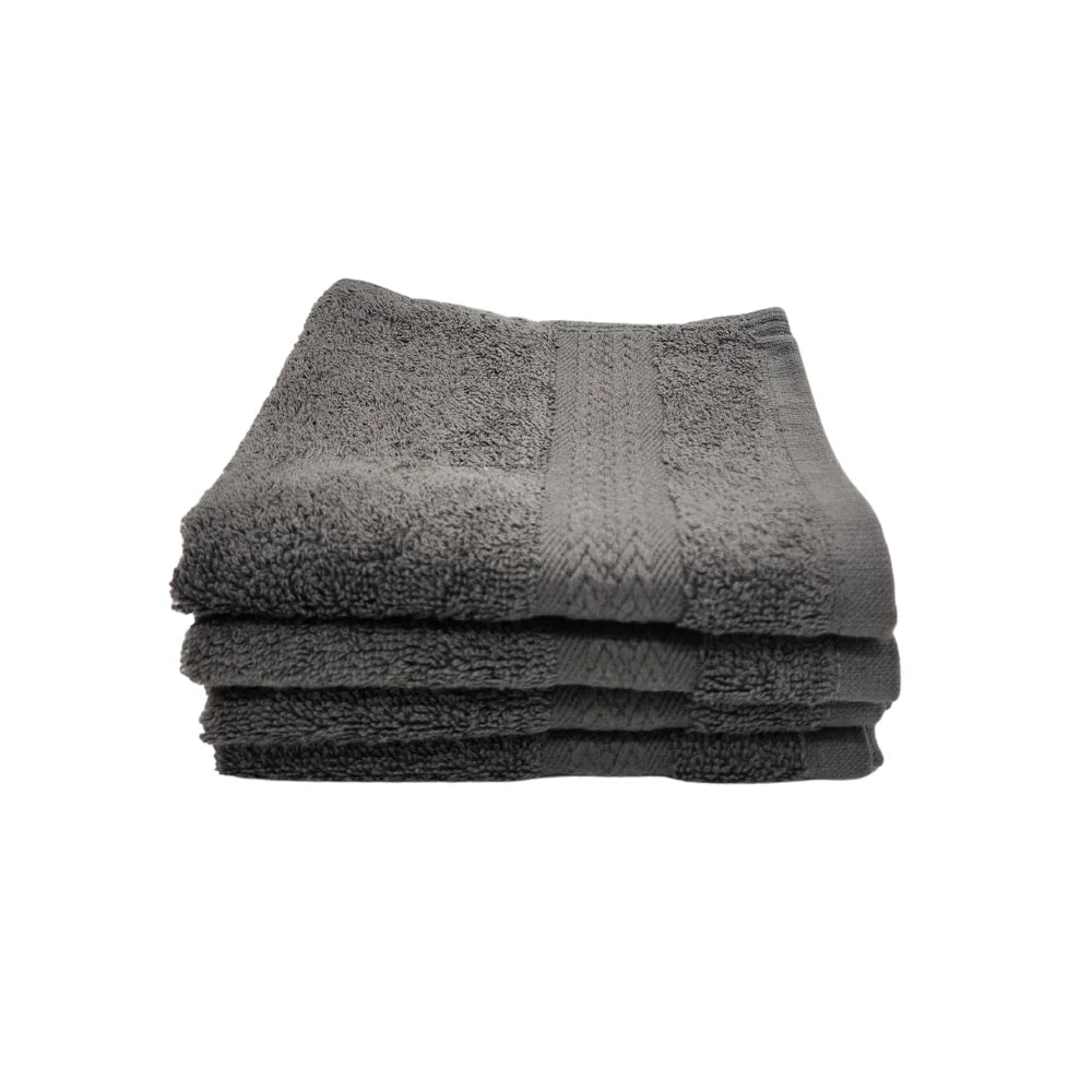 BYFT Home Essence Cotton Towel Grey Luxury - Soft, Absorbent, Quick-Dry, 550 GSM