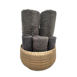 BYFT Home Essence Cotton Towel Grey Luxury - Soft, Absorbent, Quick-Dry, 550 GSM