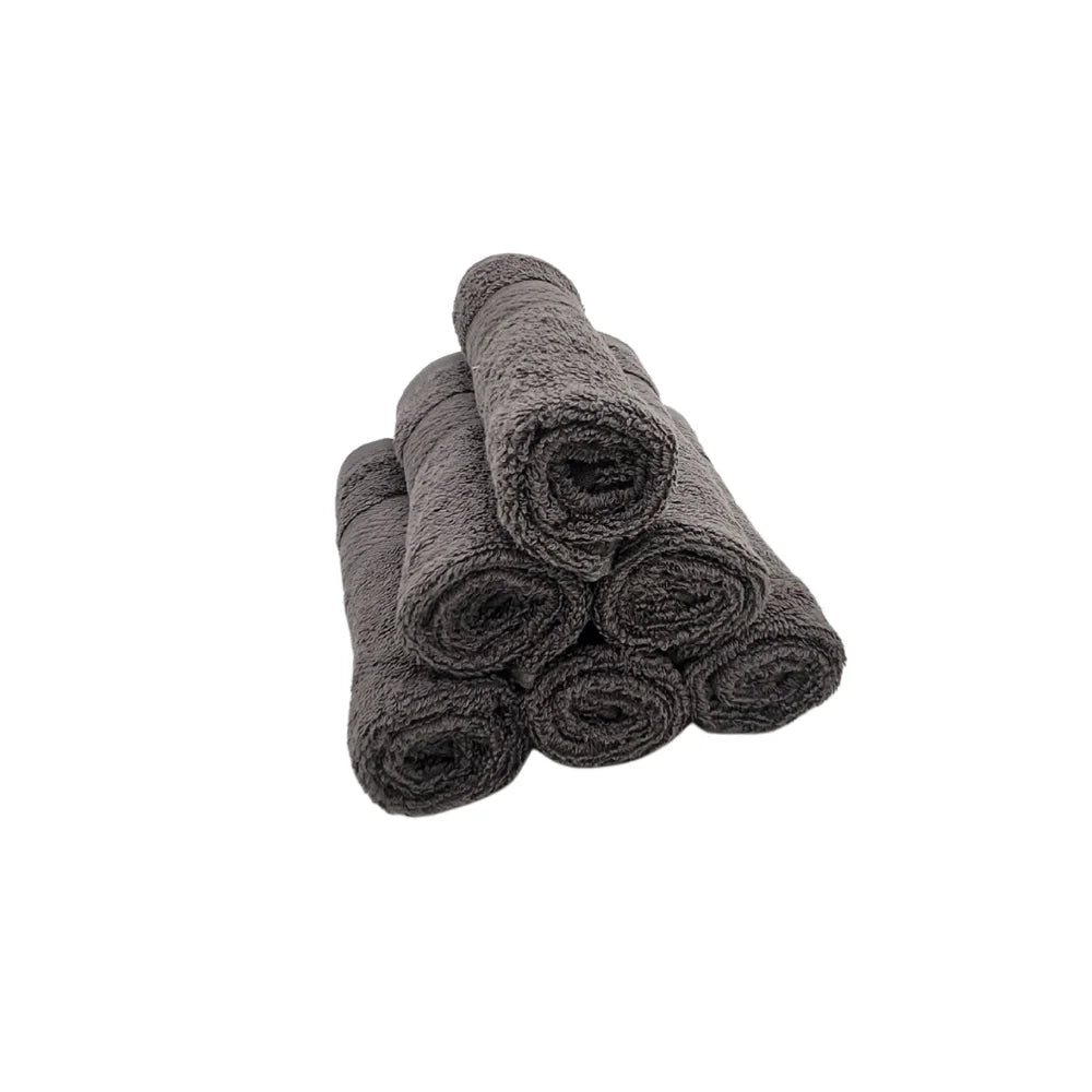 BYFT Home Essence | Grey Cotton Towel Sets - Soft, Absorbent, Quick-Dry | 550 GSM