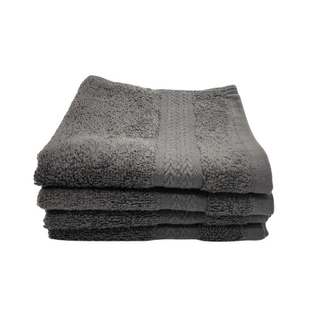 BYFT Home Essence | Grey Cotton Towel Sets - Soft, Absorbent, Quick-Dry | 550 GSM