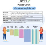 BYFT Home Essence 40 x 70 Cm Cotton Hand Towel - Soft, Absorbent, Quick-Dry | 550 GSM