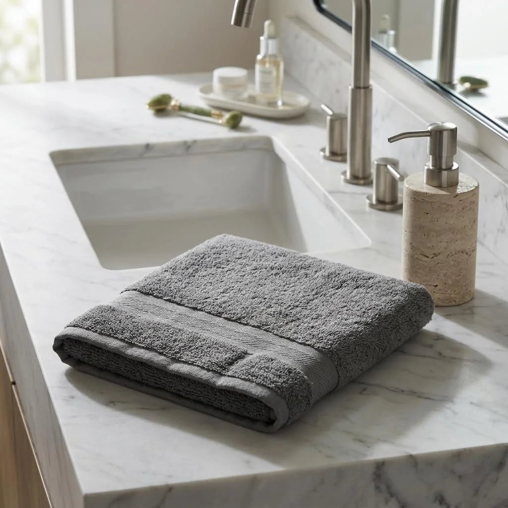 BYFT Home Essence 40 x 70 Cm Cotton Hand Towel - Soft, Absorbent, Quick-Dry | 550 GSM