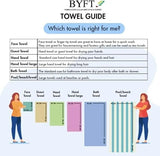 BYFT Home Essence 40 x 70 Cm Cotton Hand Towel - Soft, Absorbent, Quick-Dry | 550 GSM