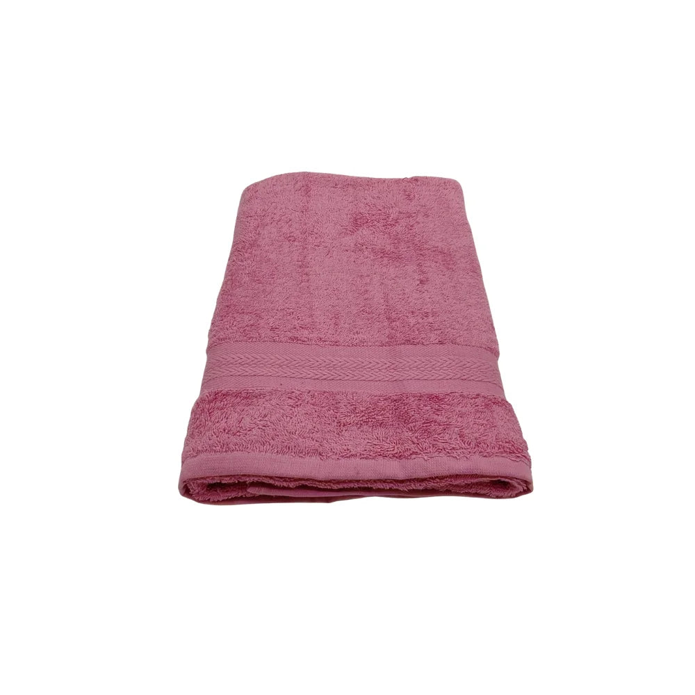 منشفة قطنية فاخرة وردية اللون من BYFT Home Essence - ناعمة، ماصة، سريعة الجفاف، 550 غرام/متر مربع