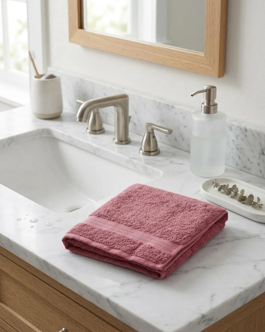 BYFT Home Essence 40 x 70 Cm Cotton Hand Towel - Soft, Absorbent, Quick-Dry | 550 GSM