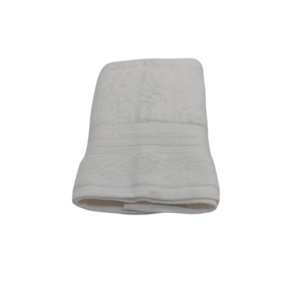 منشفة قطنية بيضاء فاخرة من BYFT Home Essence - ناعمة، ماصة، سريعة الجفاف، 550 غرام/متر مربع