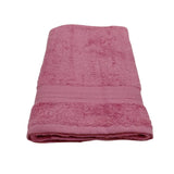 منشفة قطنية فاخرة وردية اللون من BYFT Home Essence - ناعمة، ماصة، سريعة الجفاف، 550 غرام/متر مربع