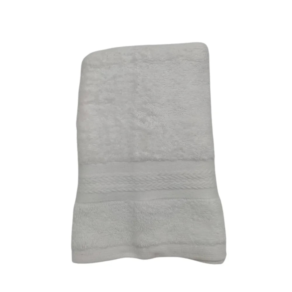 منشفة قطنية بيضاء فاخرة من BYFT Home Essence - ناعمة، ماصة، سريعة الجفاف، 550 غرام/متر مربع