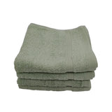 منشفة قطنية فاخرة خضراء من BYFT Home Aura - ناعمة، ماصة، سريعة الجفاف، 550 غرام/متر مربع