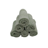 منشفة قطنية فاخرة خضراء من BYFT Home Aura - ناعمة، ماصة، سريعة الجفاف، 550 غرام/متر مربع