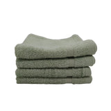 منشفة قطنية فاخرة خضراء من BYFT Home Aura - ناعمة، ماصة، سريعة الجفاف، 550 غرام/متر مربع