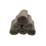 منشفة قطنية فاخرة رمادية من BYFT Home Aura - ناعمة، ماصة، سريعة الجفاف، 550 غرام/متر مربع