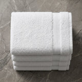 BYFT Home Aura | White Cotton Towel Sets - Soft, Absorbent, Quick-Dry | 550 GSM