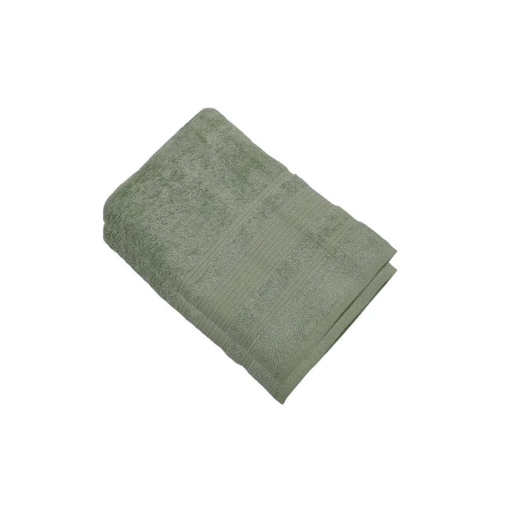 منشفة قطنية فاخرة خضراء من BYFT Home Aura - ناعمة، ماصة، سريعة الجفاف، 550 غرام/متر مربع