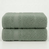BYFT Home Aura | Green Cotton Towel Sets - Soft, Absorbent, Quick-Dry | 550 GSM