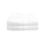 BYFT Home Aura Cotton Towel White Luxury - Soft, Absorbent, Quick-Dry, 550 GSM