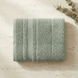 BYFT Home Aura | Green Cotton Towel Sets - Soft, Absorbent, Quick-Dry | 550 GSM