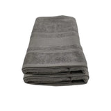 منشفة قطنية فاخرة رمادية من BYFT Home Aura - ناعمة، ماصة، سريعة الجفاف، 550 غرام/متر مربع