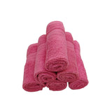 منشفة قطنية فاخرة وردية اللون من BYFT Home Essence - ناعمة، ماصة، سريعة الجفاف، 550 غرام/متر مربع