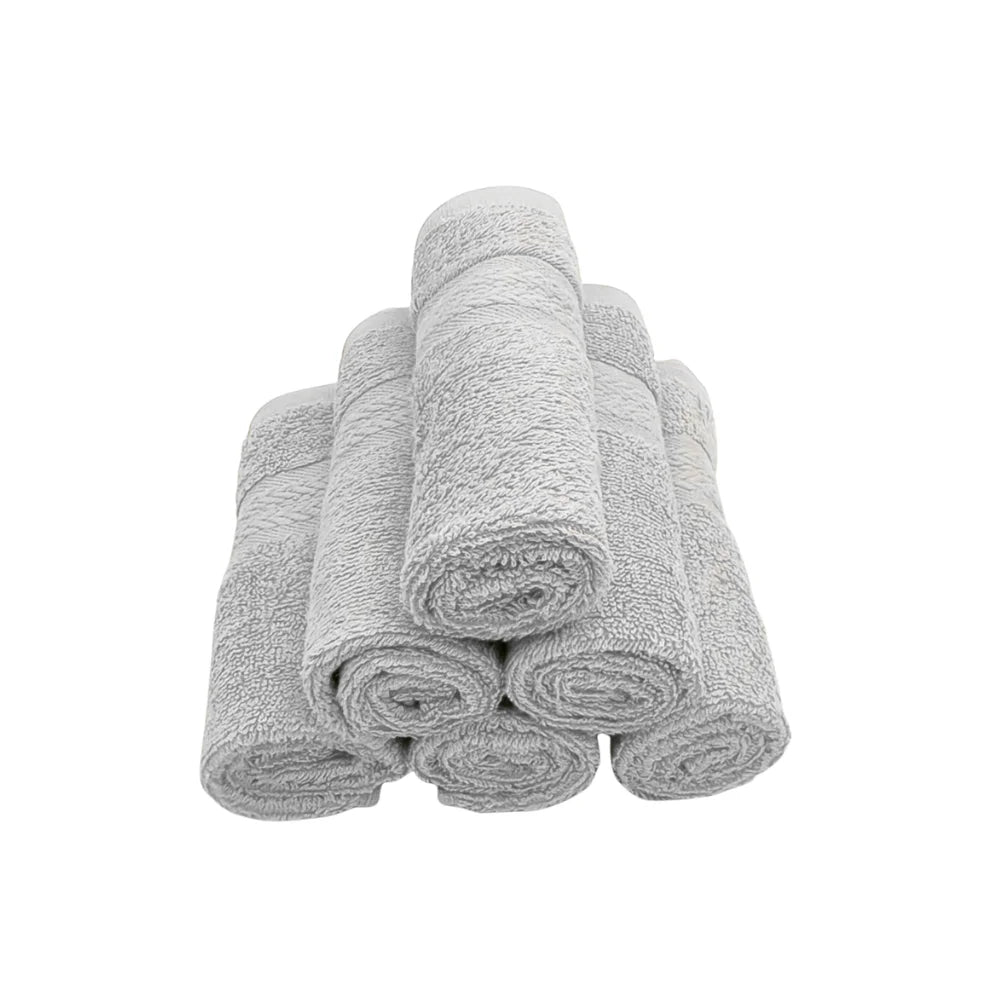 منشفة قطنية بيضاء فاخرة من BYFT Home Essence - ناعمة، ماصة، سريعة الجفاف، 550 غرام/متر مربع