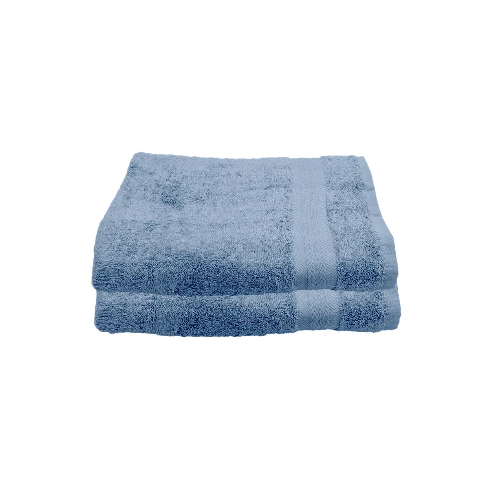 BYFT Home Essence Cotton Towel Blue Luxury - Soft, Absorbent, Quick-Dry, 550 GSM