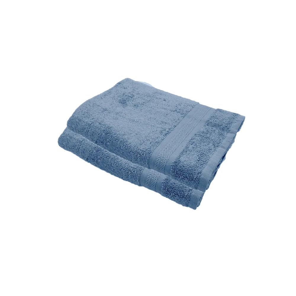 BYFT Home Essence Cotton Towel Blue Luxury - Soft, Absorbent, Quick-Dry, 550 GSM