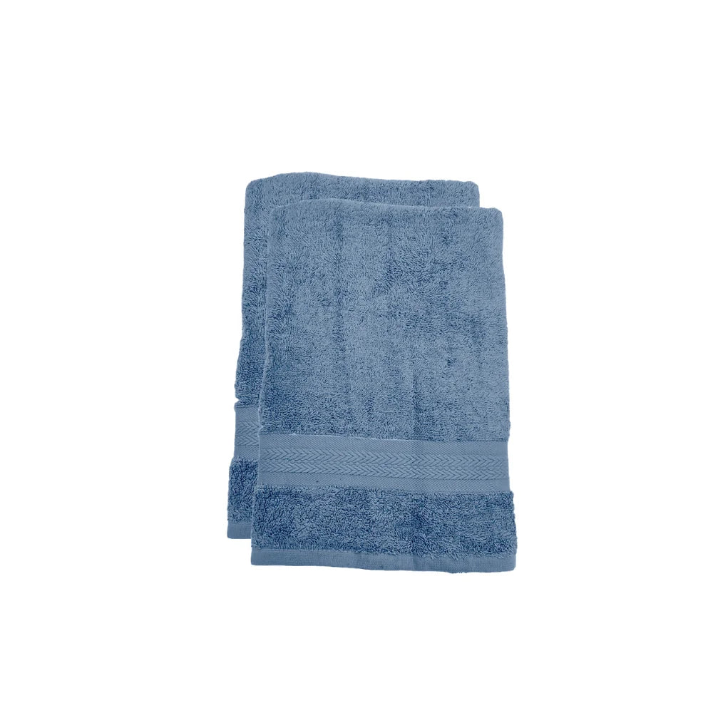 BYFT Home Essence | Blue Cotton Towel Sets - Soft, Absorbent, Quick-Dry | 550 GSM