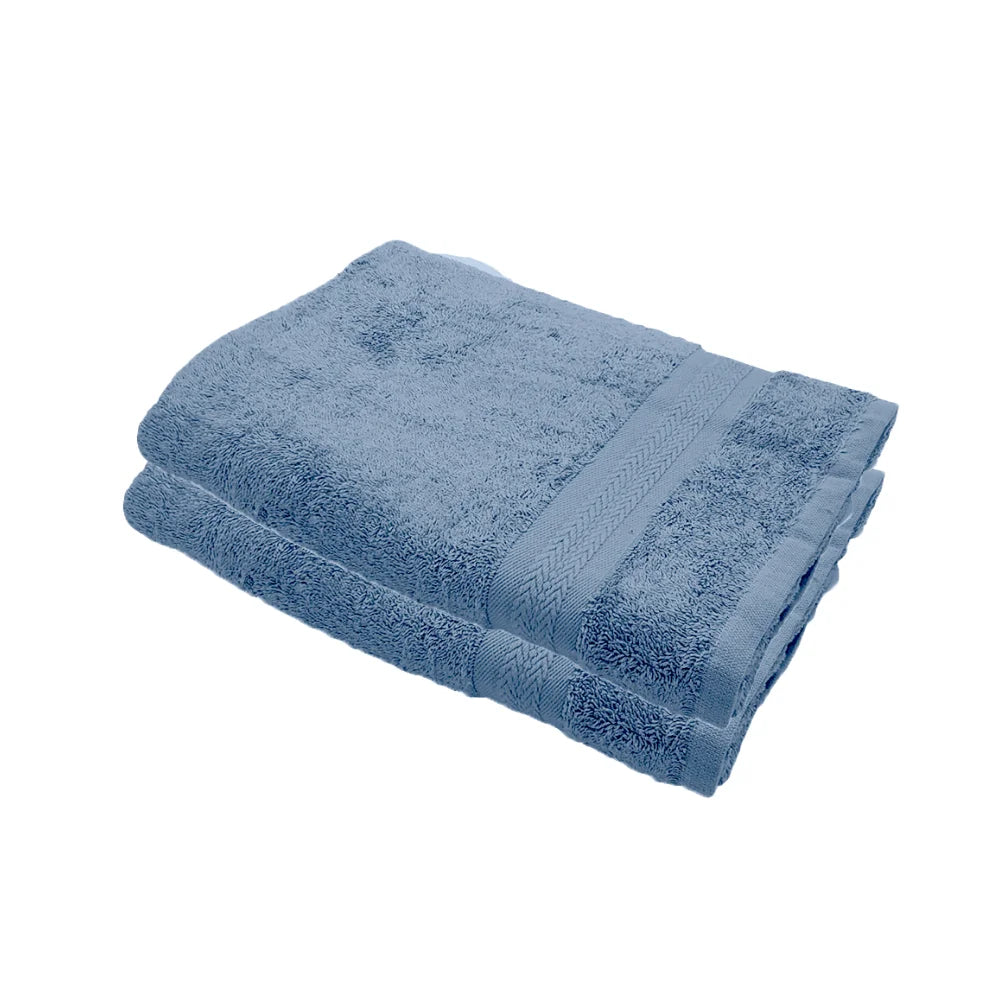 BYFT Home Essence | Blue Cotton Towel Sets - Soft, Absorbent, Quick-Dry | 550 GSM