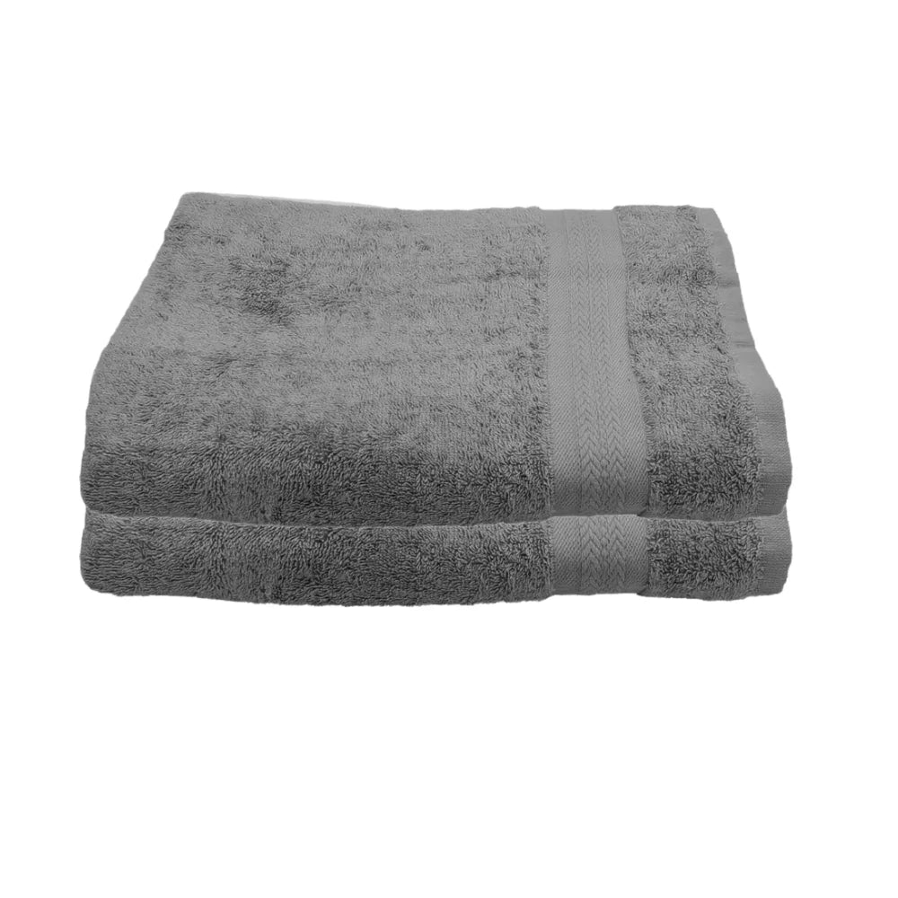 BYFT Home Essence Cotton Towel Grey Luxury - Soft, Absorbent, Quick-Dry, 550 GSM