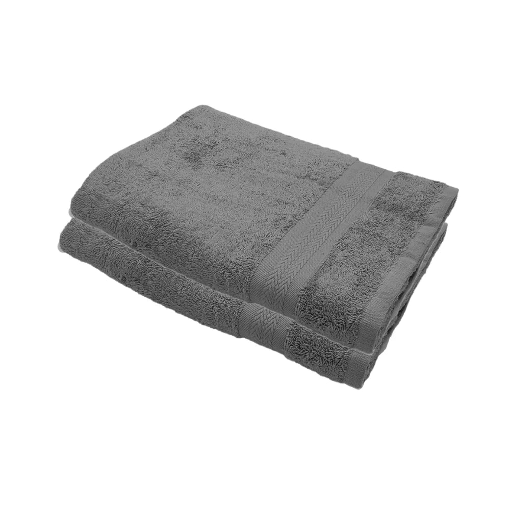 BYFT Home Essence | Grey Cotton Towel Sets - Soft, Absorbent, Quick-Dry | 550 GSM