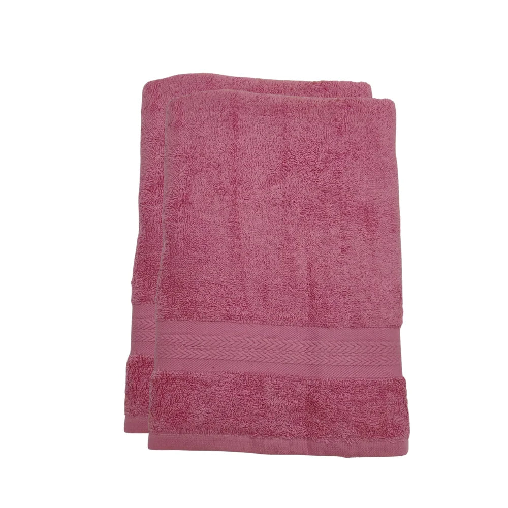BYFT Home Essence | Pink Cotton Towel Sets - Soft, Absorbent, Quick-Dry | 550 GSM