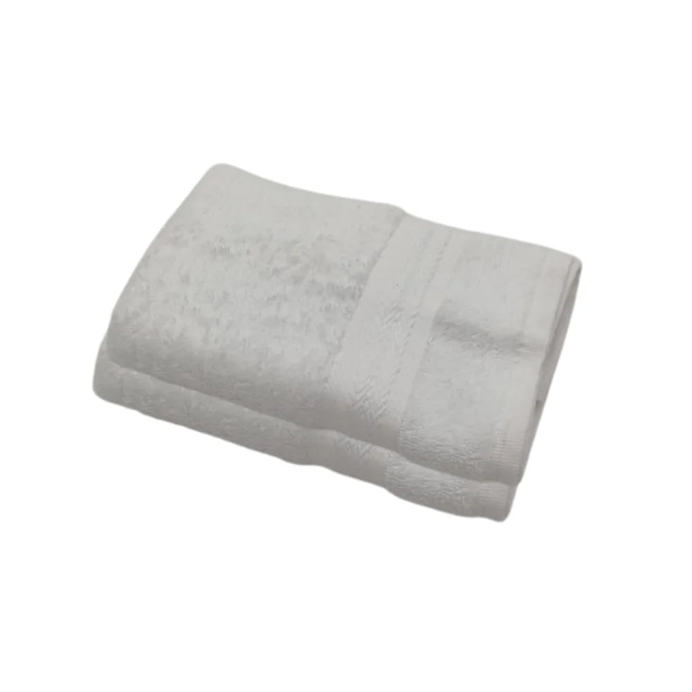 منشفة قطنية بيضاء فاخرة من BYFT Home Essence - ناعمة، ماصة، سريعة الجفاف، 550 غرام/متر مربع