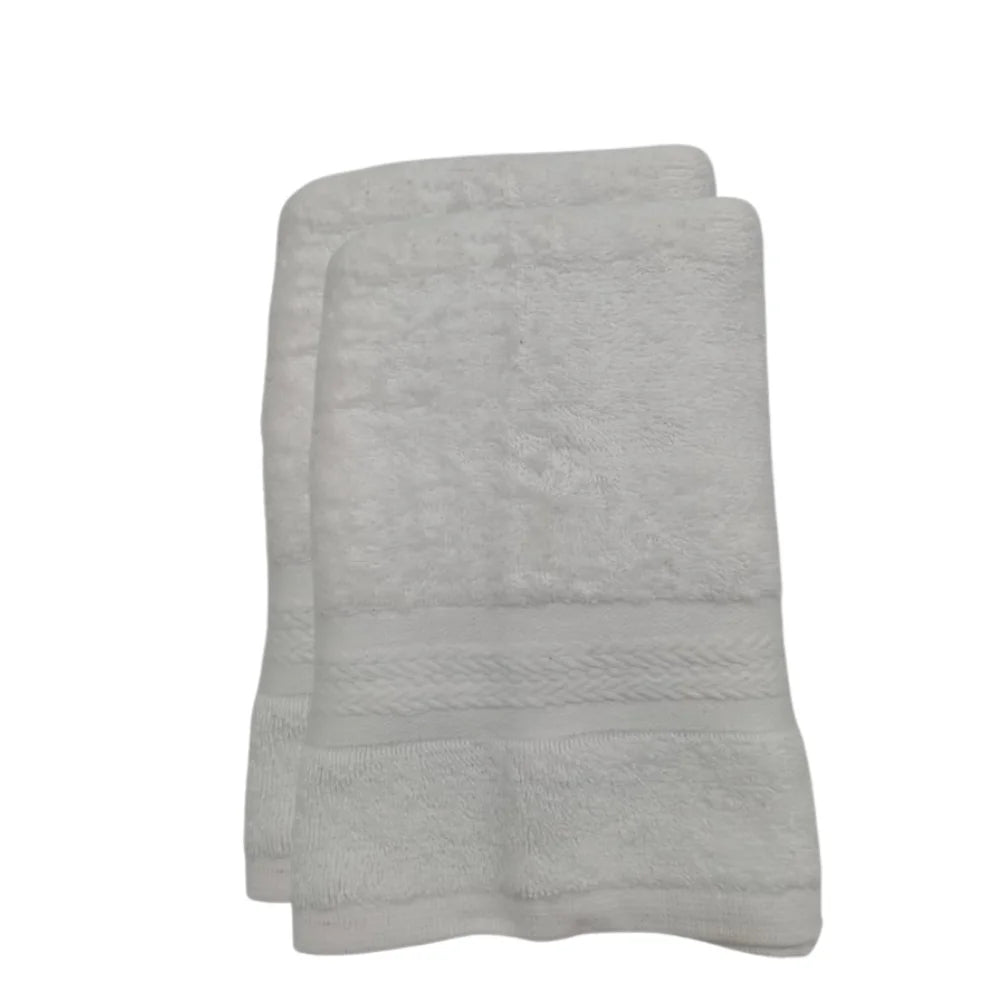 BYFT Home Essence | White Cotton Towel Sets - Soft, Absorbent, Quick-Dry | 550 GSM