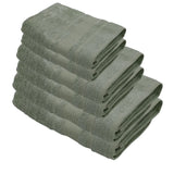 منشفة قطنية فاخرة خضراء من BYFT Home Aura - ناعمة، ماصة، سريعة الجفاف، 550 غرام/متر مربع
