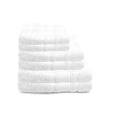 منشفة قطنية بيضاء فاخرة من BYFT Home Aura - ناعمة، ماصة، سريعة الجفاف، 550 غرام/متر مربع