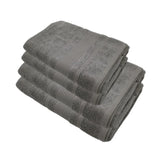 منشفة قطنية فاخرة رمادية من BYFT Home Aura - ناعمة، ماصة، سريعة الجفاف، 550 غرام/متر مربع