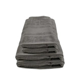 منشفة قطنية فاخرة رمادية من BYFT Home Aura - ناعمة، ماصة، سريعة الجفاف، 550 غرام/متر مربع