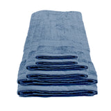 BYFT Home Essence Cotton Towel Blue Luxury - Soft, Absorbent, Quick-Dry, 550 GSM