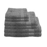BYFT Home Essence | Grey Cotton Towel Sets - Soft, Absorbent, Quick-Dry | 550 GSM