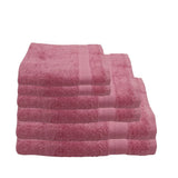 BYFT Home Essence | Pink Cotton Towel Sets - Soft, Absorbent, Quick-Dry | 550 GSM