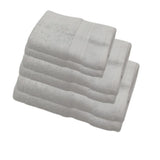BYFT Home Essence | White Cotton Towel Sets - Soft, Absorbent, Quick-Dry | 550 GSM