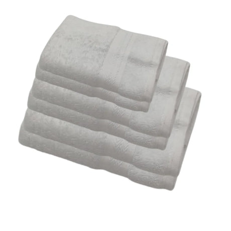 BYFT Home Essence | White Cotton Towel Sets - Soft, Absorbent, Quick-Dry | 550 GSM