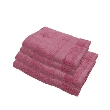 BYFT Home Essence | Pink Cotton Towel Sets - Soft, Absorbent, Quick-Dry | 550 GSM