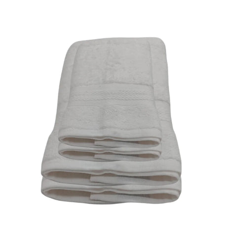 BYFT Home Essence | White Cotton Towel Sets - Soft, Absorbent, Quick-Dry | 550 GSM